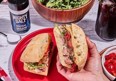 grilled ribeye steak sando